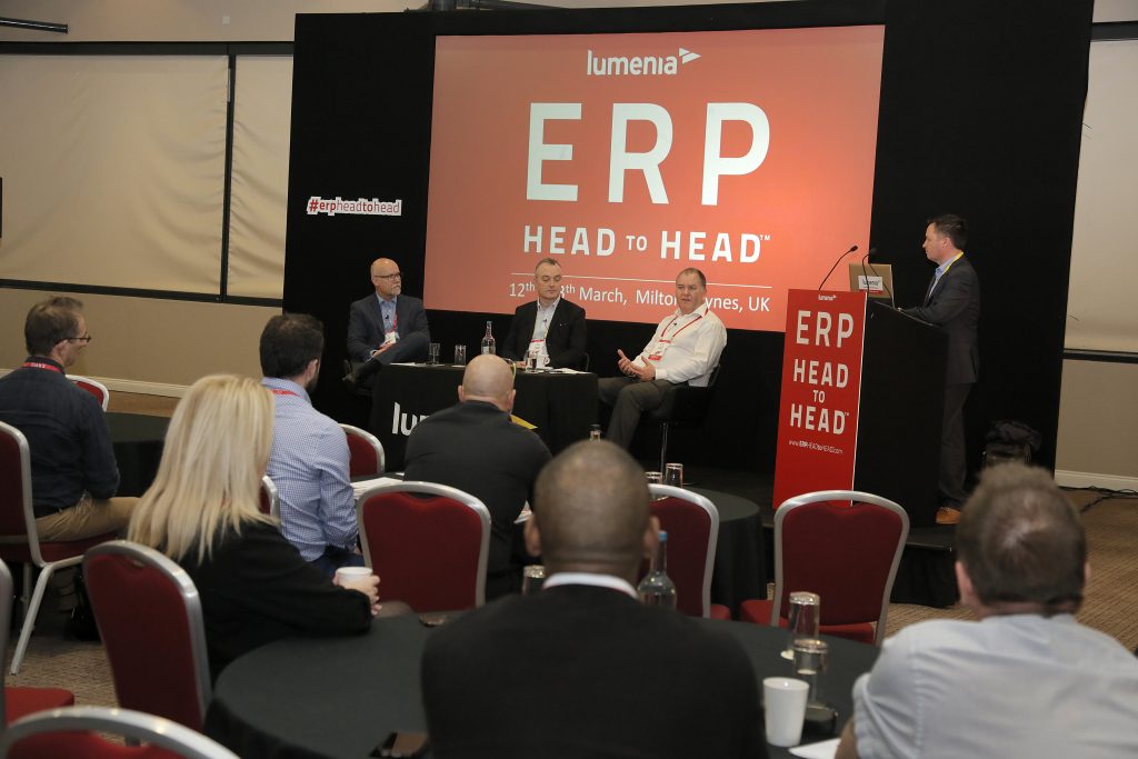 Panel discussion at the Lumenia ERP HEADtoHEAD event, UK 2019