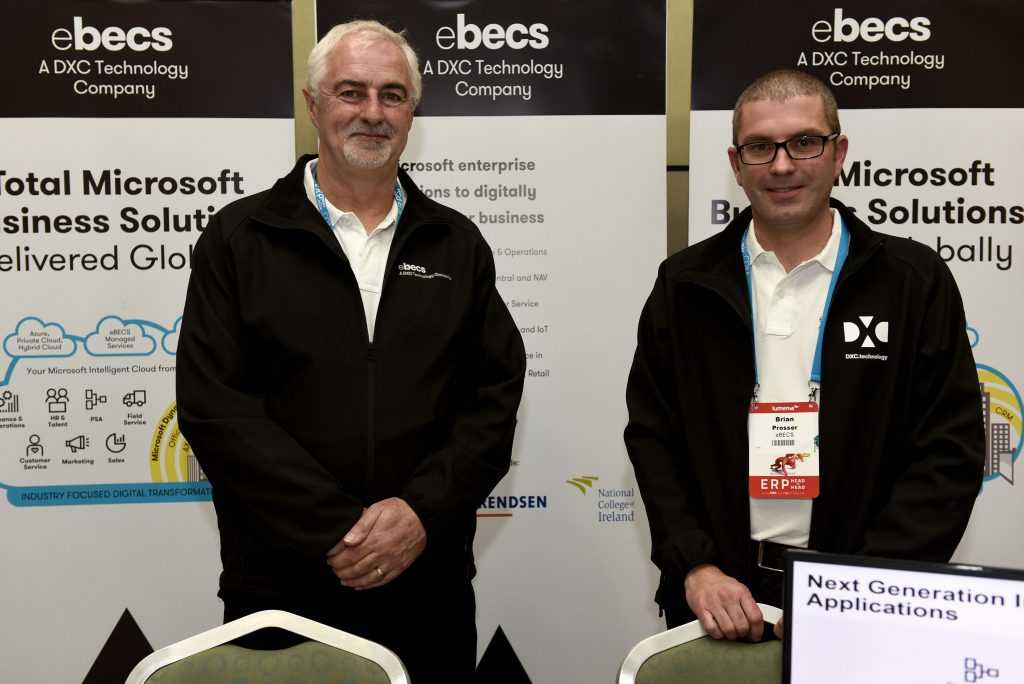 ebecs team at the Lumenia ERP HEADtoHEAD event, Ireland 2018