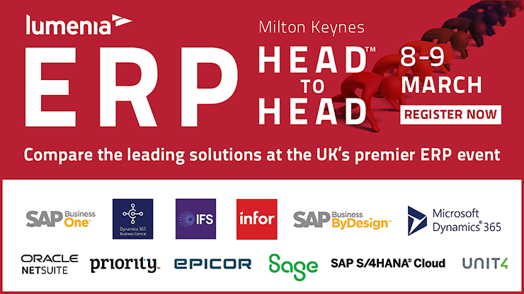 Compare 12 erp solutions at the ERP HEADtoHEAD evetn
