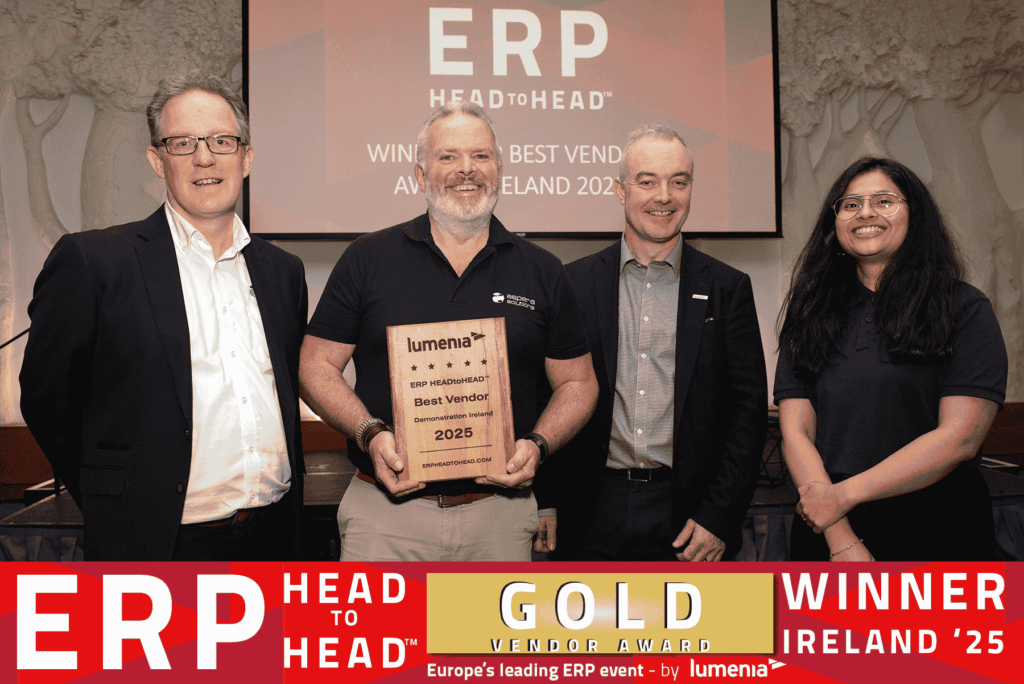 Aspera Solutions, Winner of Best Vendor Demonstration ERP H2H Ireland 2025