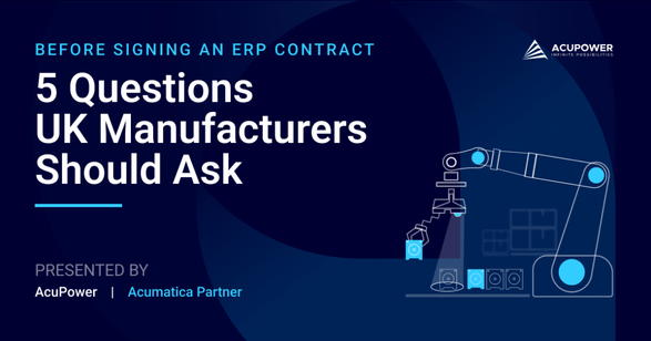 ERP for manufacturers